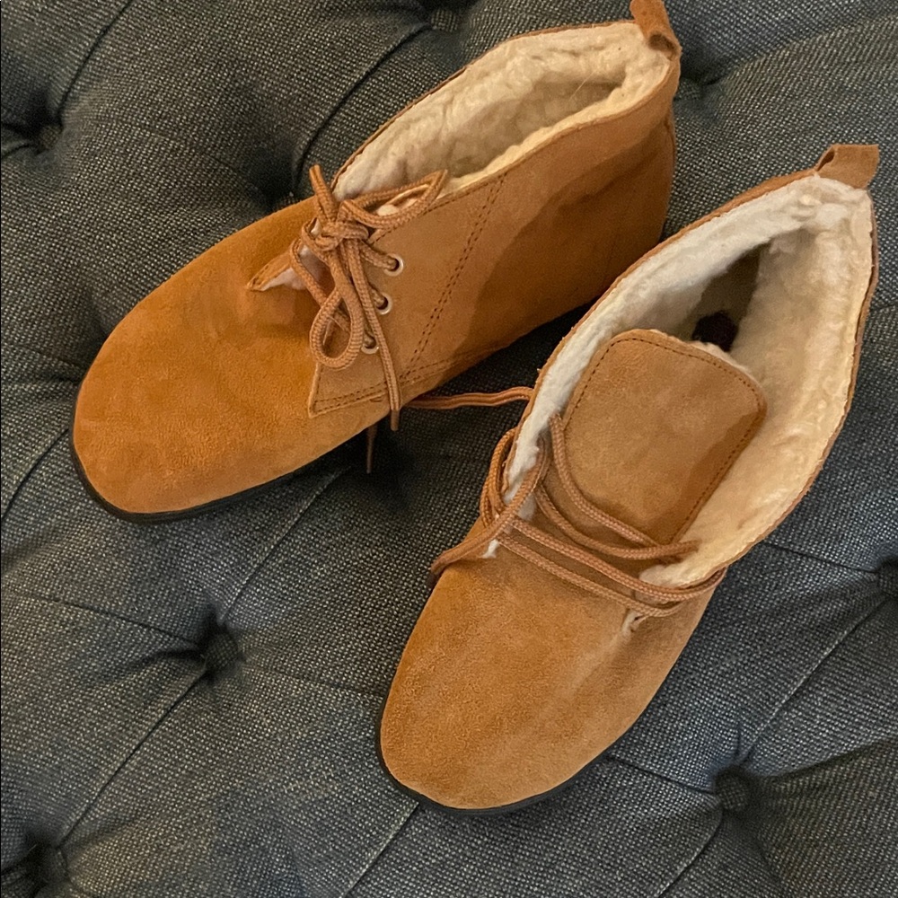 Flexisole Tan Suede Ankle Boots
